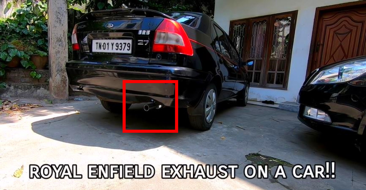 क्या होता है जब आप Royal Enfield Exhaust एक कार में फिट करते हैं? यहाँ जवाब है