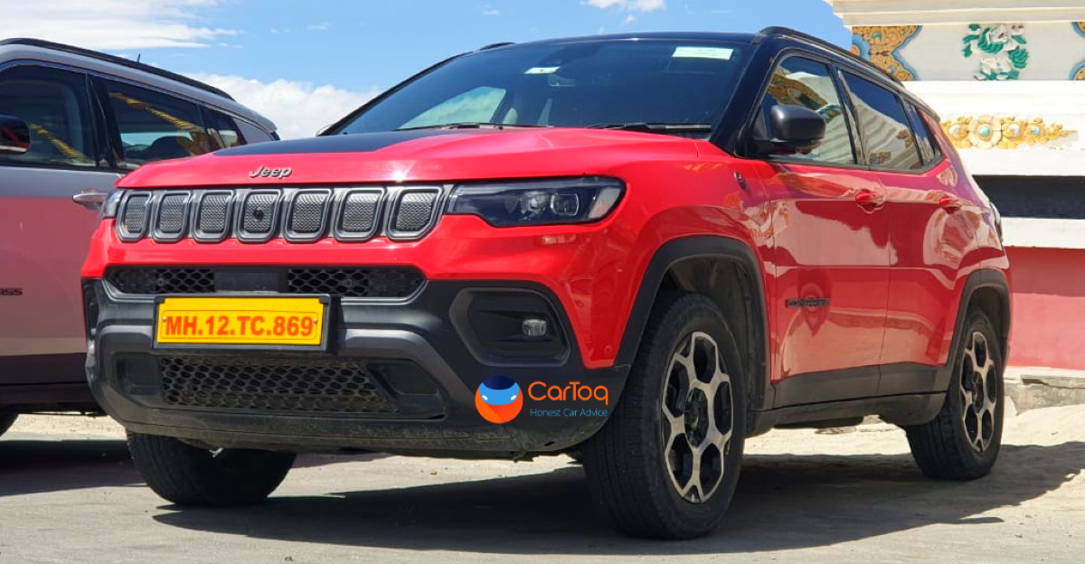 2021 Jeep Compass TrailHawk भारत में लॉन्च से पहले लद्दाख में परीक्षण करते हुए देखा गया