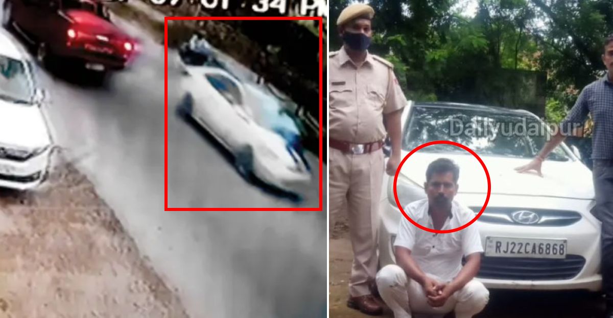 बोनट पर ट्रैफिक कांस्टेबल के साथ कार चालक ने भगाया: गिरफ्तार