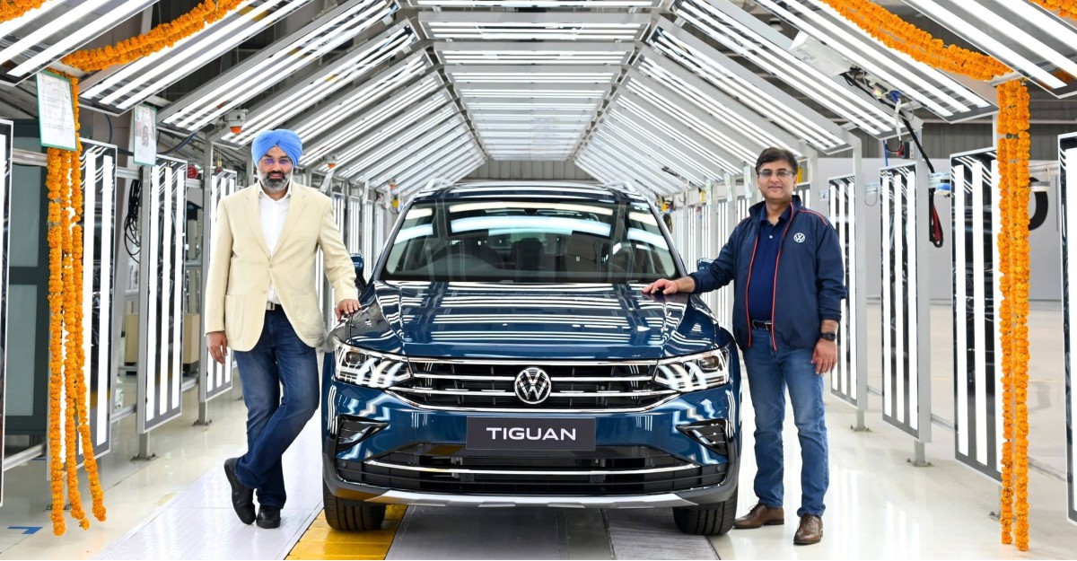 आधिकारिक लॉन्च से पहले औरंगाबाद में Volkswagen Tiguan फेसलिफ्ट का उत्पादन शुरू
