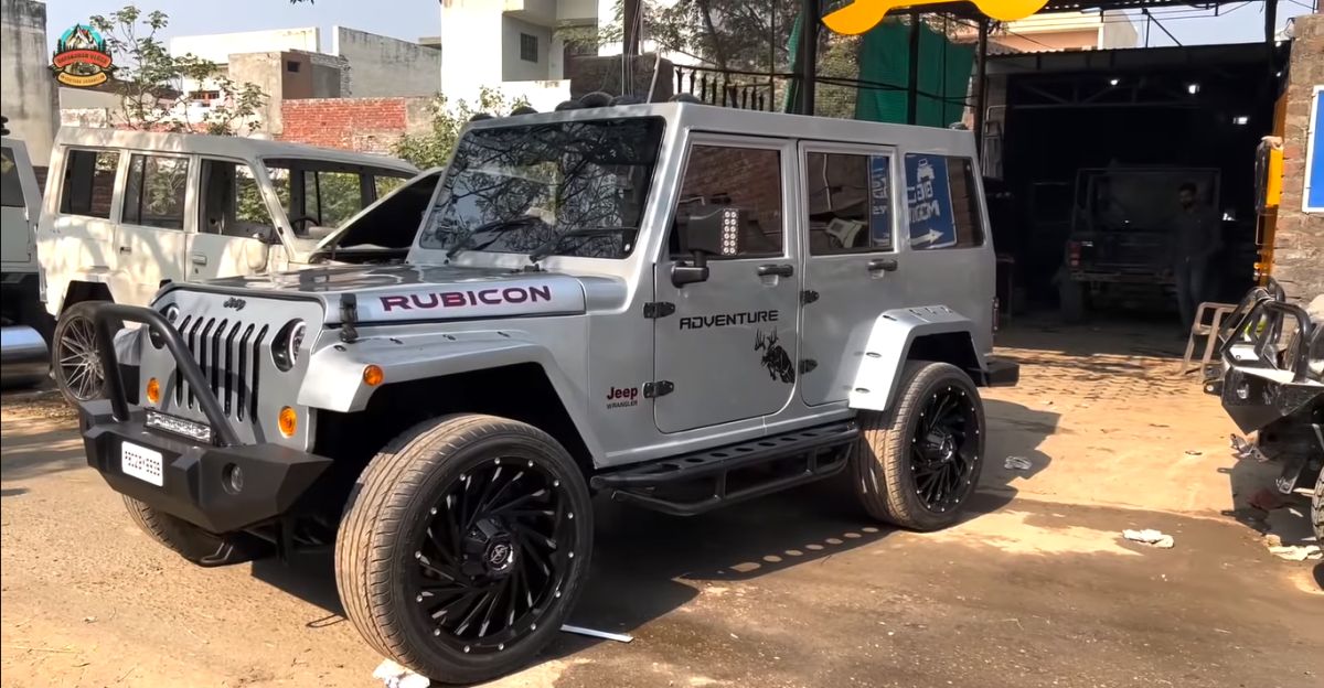 Mahindra Bolero को Jeep Wrangler Rubicon में बदला गया [वीडियो]