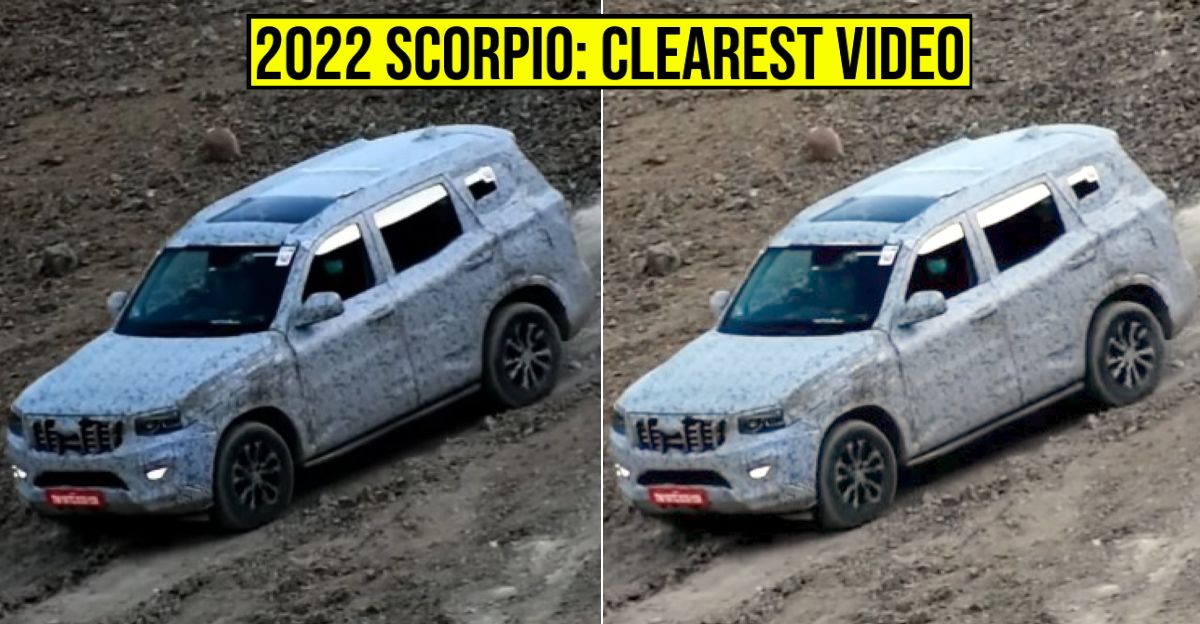 2022 Mahindra Scorpio: आगामी SUV का सबसे साफ़ वीडियो