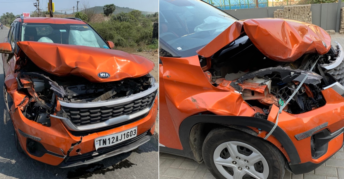 Kia Seltos तेज रफ्तार में 300 किलो की भैंस को मारा, यात्री सुरक्षित: मालिक ने SUV की सराहना की
