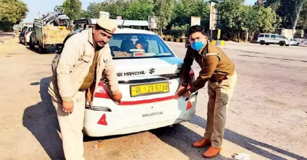 कार पर कोई परावर्तक टेप नहीं? 10,000 रुपये जुर्माना का भुगतान करें, नोएडा पुलिस का कहना है