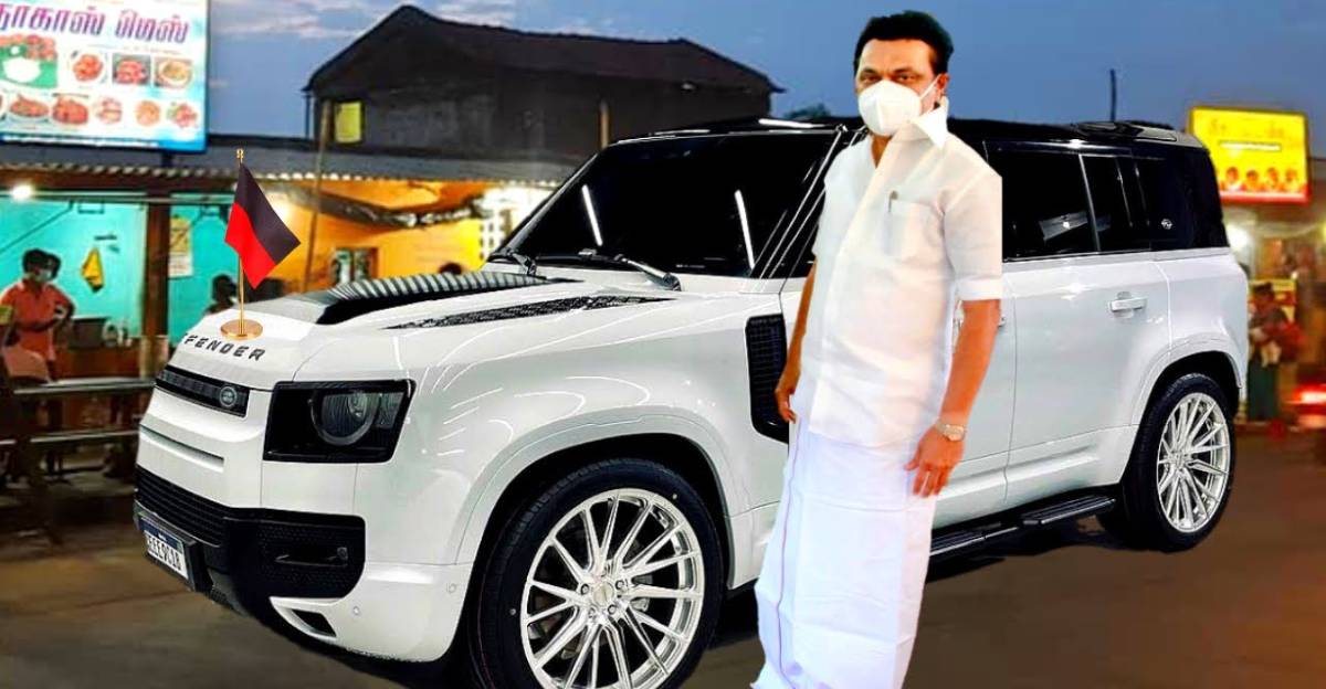 तमिलनाडु के मुख्यमंत्री MK Stalin की Land Rover Defender SUV काफिले में दिखाई दी [वीडियो]
