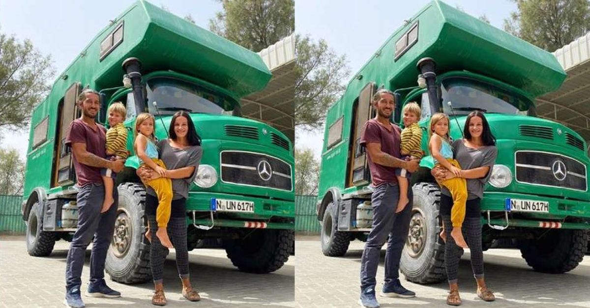 मिलिए जर्मन जोड़े से जो 12 साल से Mercedes ट्रक में सफर कर रहे हैं: वे अब भारत में हैं