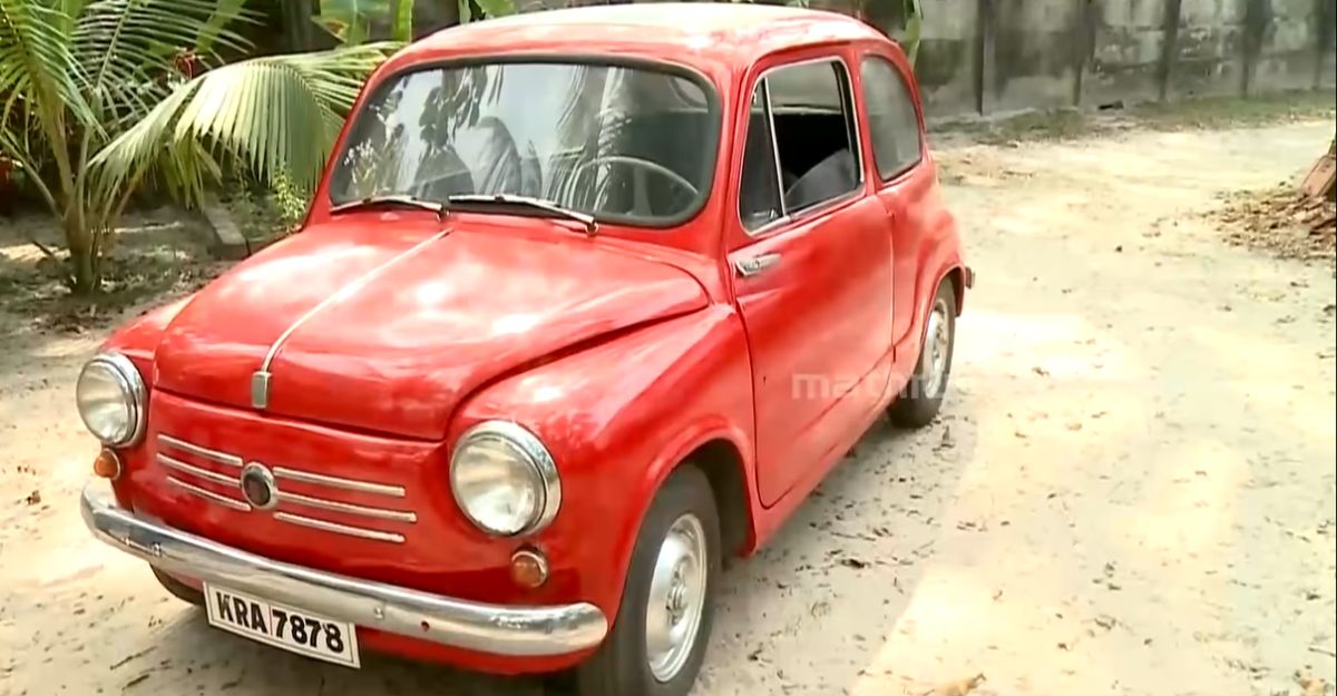 मिलिए केरल के उस शख्स से जिसके पास 60 साल की Fiat 600 है [वीडियो]