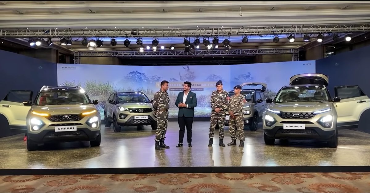 Indian Army के जवानों ने Tata SUVs के काज़ीरंगा संस्करण देखा[वीडियो]