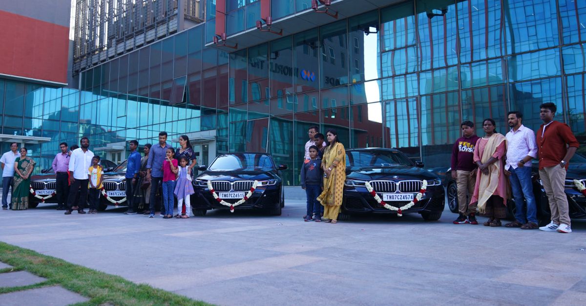 चेन्नई के सीईओ ने कर्मचारियों को वफादारी के इनाम के रूप में BMW 5-Series की लक्ज़री सेडान उपहार में दी [वीडियो]