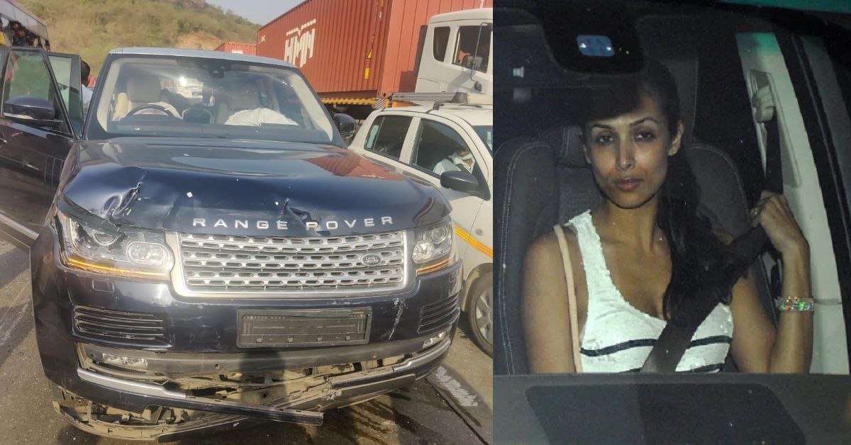 मलाइका अरोड़ा की Range Rover का दुर्घटना स्थल से दृश्य [वीडियो]