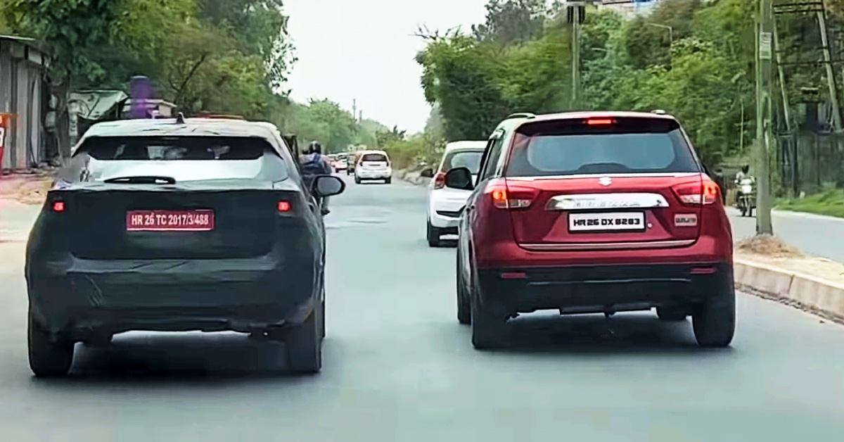 आगामी Maruti Suzuki Creta-rival का Vitara Brezza के साथ परीक्षण किया गया [वीडियो]