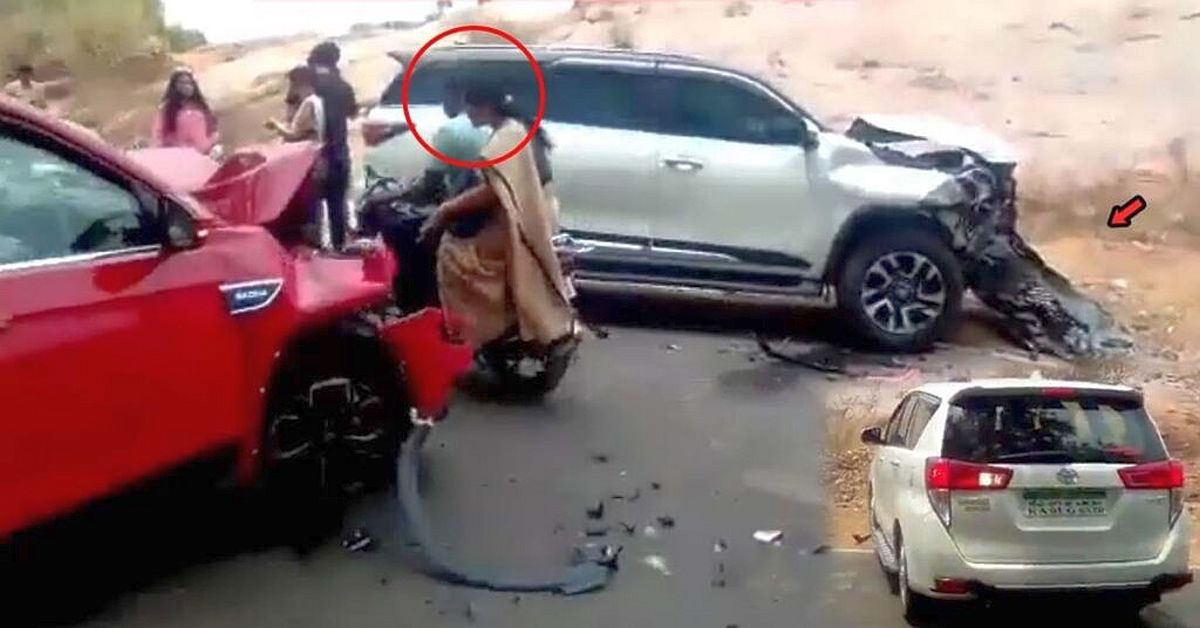 Skoda Kushaq और Toyota Fortuner के बीच भीषण दुर्घटना: सांसद ने अपनी Innova में घायलों को बचाया