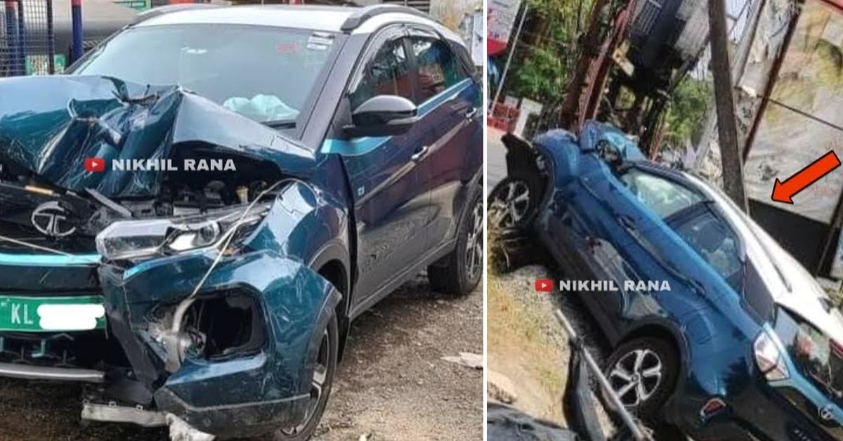 Tata Nexon EV की हाई-स्पीड दुर्घटना इसकी बिल्ड क्वालिटी दिखाती है