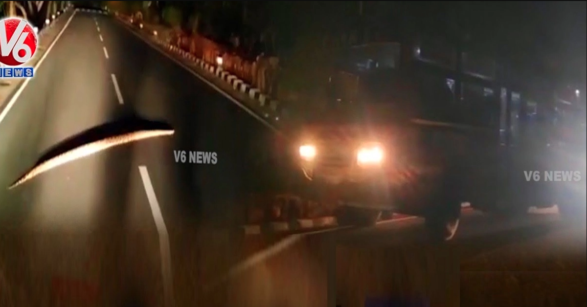 बड़े अजगर ने भारतीय राजमार्ग पर ट्रैफिक रोका [वीडियो]