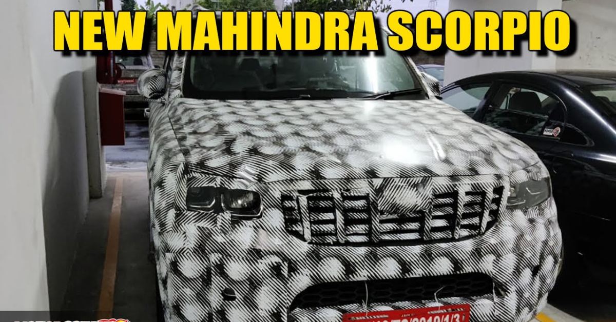 2022 Mahindra Scorpio को ट्विन हुड स्कूप्स के साथ देखा गया